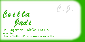 csilla jadi business card